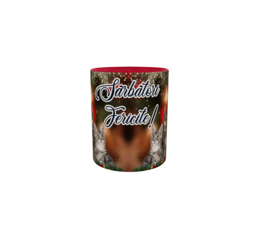 Sarbatori fericite, cana din ceramica, 330ml, model cgs1779v
